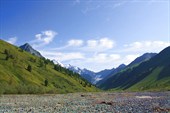 2010-08-05_06.33.19_Верховья Катуни. Виден первый ледопад ледник